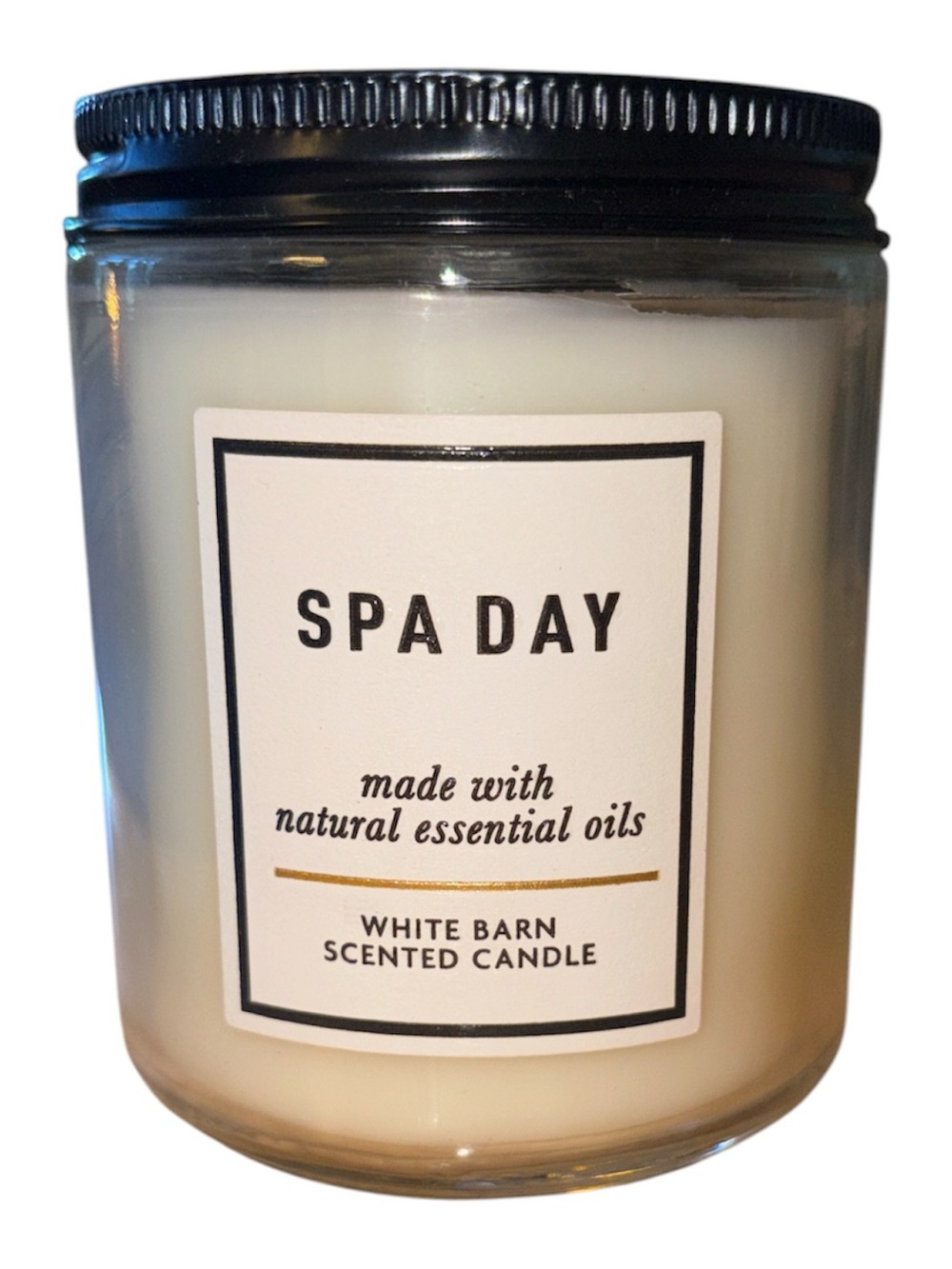 Bath & Body Works White Barn candle 7 oz single wick new Spa Day - Picture 1 of 3
